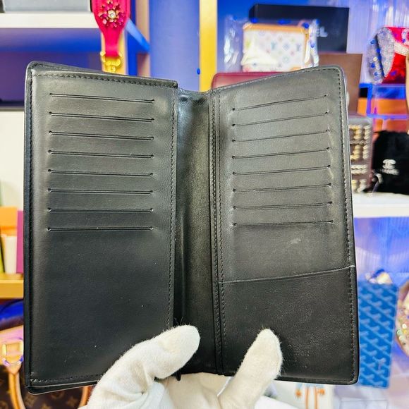 Louis Vuitton Black Dark Infinity Leather Brazza Large Bi-Fold Wallet Virgil Abl - Picture 8 of 15